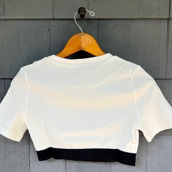 White & Black Crop Top by Choosy XS NWT - Picture 3 of 5